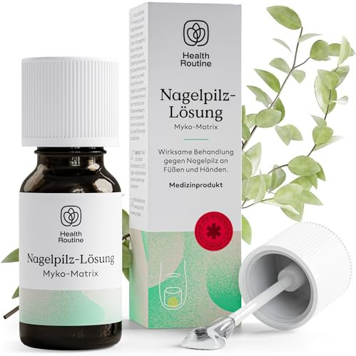 Health Routine Myko-Matrix Nagelpilz Lösung – CE-zertifiziertes Medizinprodukt für Nägel – Entwickelt in Österreich – Nagelhärter – Einfache Anwendung als Nagelöl Geeignet für Fuß & Hand