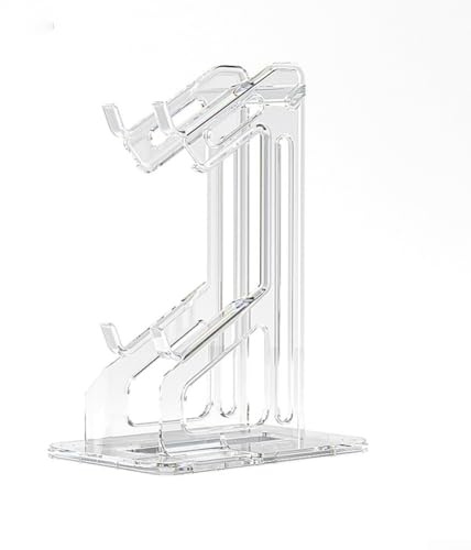 EasyByMall Elegante supporto in acrilico per controller di gioco doppio, perfettamente progettato per PS5, Xbox Series X e per utenti Switch (normale)