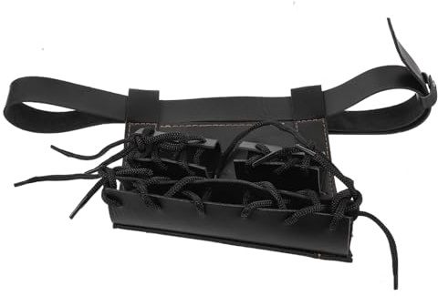 ULTECHNOVO Schwertgürtelhalter aus Leder zum Tragen und Aufbewahrung Geeignet für 2 Schwerter Schlichtes Design Vielseitig für Verschiedene Anlässe