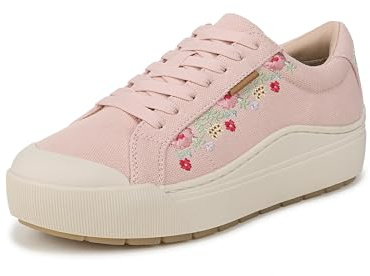 Dr. Scholl's Women's Time Off Sneaker Blush Pink Floral 8.5 M