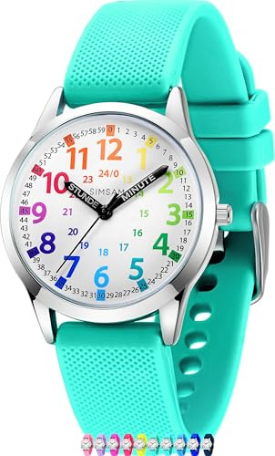 SIMSAM Kinderuhr Junge ab 6, Lernuhr Kinder Uhr ab 8, Kinderuhr Mädchen 10 Jahre, Armbanduhr Kinder Uhren für Jungs 12 Jahre, Armbanduhr Mädchen Jungen, Kids Watch, Kinderuhren
