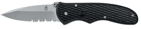 Gerber FAST Draw Assisted Opening EDC Folding Pocket Knife, Serrated Blade