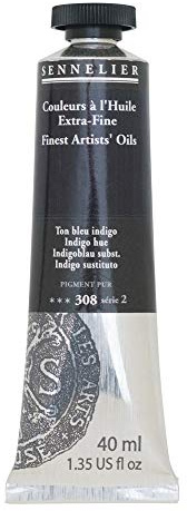 SENNELIER Artists' Extra Fine Oil, 40 ml Tube, Series 2, Indigo Hue, (10-130411-308)