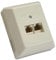 InLine 69988B ISDN Anschlussdose, 2x RJ45 Buchse, Aufputz, Schraubanschluss 2x 8-fach, 1 Stück