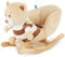 Bieco Plüsch Schaukeltier Bär Bubu 62x30x48cm | Schaukelpferd Baby | Schaukeltier Baby Kinderschaukel Indoor Baby Wippe Baby Schaukel Schaukel Baby