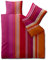 aqua-textil Concept Bettwäsche 200 x 200 cm 3teilig Mikrofaser Bettbezug Dora Streifen Orange Pink Rot