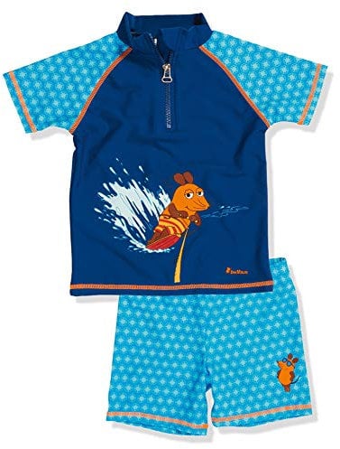Playshoes Unisex Kinder Uv-schutz Bade-set Zweiteilig Schwimmshirt Badeshorts Badebekleidung, Die Maus, 98-104 EU