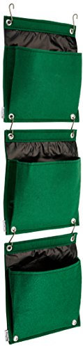 Vegtrug FHP07RG Felt Herb Pot Set - Racing Green (3-Piece)
