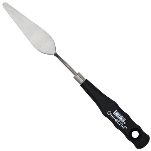 Liquitex Professional Malmesser, Metallo Spazzolato antiruggine, Coltello da Pittura, n. 12