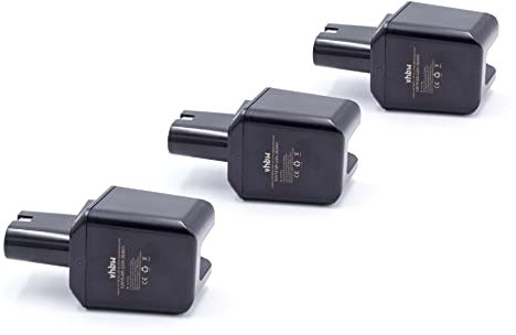 vhbw 3x batteria compatibile con Bosch serie GBM 1a generazione utensile elettrico (3000 mAh, NiMH, 9,6 V)