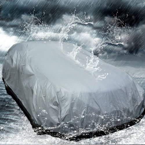 Shoze Car Cover 430x175x120CM Waterproof Breathable UV Universal Protection Outdoor Auto Cover Scratch Proof Durable Car Cover Indoor Car Covers for Winter Summer All Weather Protection (Medium)