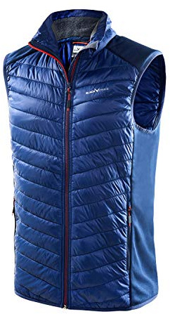 Black Crevice Herren-Hybrid-Weste I Herren-Sportweste Größen I Herren-Outdoor-Weste I isolierende & atmungsaktive Herren-Weste mit Stehkragen I ärmellose Weste