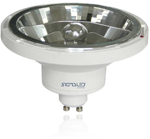 Sigmaled lighting - Faretto LED AR111 GU10 14W (equivalente 120W alogena) - 220V/240V AC - Luce bianca Naturale 4000K - 1050 lumen - Spot LED AR111