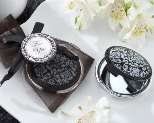 Vasara Espejo Elegante Negro - Detalles Originales Invitados de Bodas, Regalos Comuniones y Recuerdos para Cumpleaños Infantiles