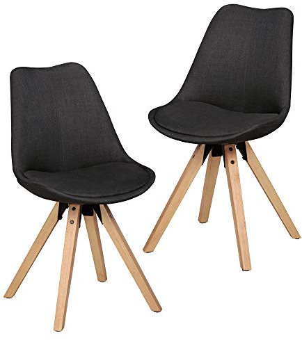 KADIMA DESIGN Conjunto de Set Dining Sillas Lod Retro Cocina Sillas Tela Anth. Silla del comedor