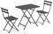 EMU Outdoor-Set Arc En Ciel Tisch 70 x 50 cm + 2 Stühle Gartenmöbel Bar