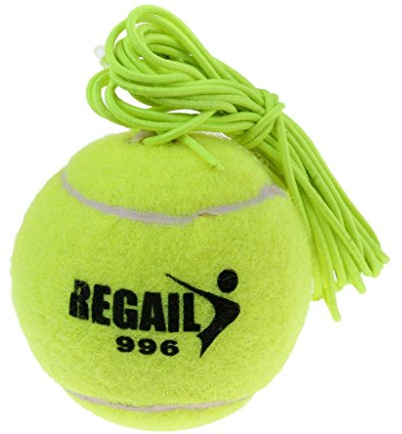 Sitrda 1PCS Tennis Ball and String Replacement For Tennis Trainer,2mm Thickness Cord, Lightweight Durable Easy to Carry,Great for Indoor and Outdoor Tennis Practice