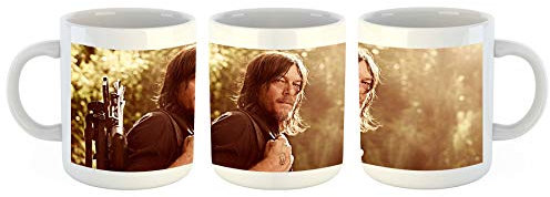 Unified Distribution The Walking Dead - Daryl Dixon - Tasse mit Motiv Bedruckt, 300ml C-Henkel. Tolles Geschenk für Büro, Küche, Geburtstag, Ihre Neue Lieblingstasse zum Frühstück