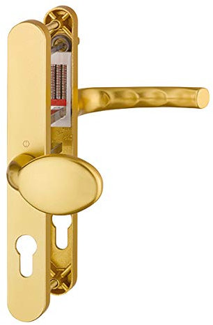 HOPPE UPVC Lever/Moveable Pad Door Furniture 76G/3633N/3623N/1710-92mm/62mm Centres Gold