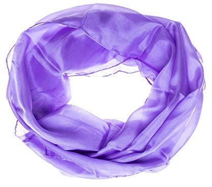 Tinitex Seidenschal Halstuch Schal violett lila flieder Seide 150x35cm