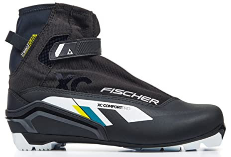 FISCHER Unisex – Erwachsene XC Comfort PRO Black Yellow Langlaufschuh, 44