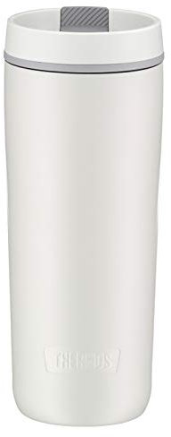 THERMOS GUARDIAN MUG 0,50 L, termo blanco mate, taza de acero inoxidable para café, sostenible y elegante, mantiene caliente 5 horas, frío durante 14 horas, apto para lavavajillas