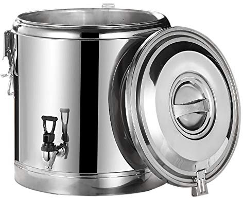 Contenitore termico in acciaio inox da 40 l, con coperchio