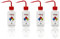 ULAB Safety Wash Bottles, 4pcs of Acetone Wide-Mouth Wash Bottles, LDPE Material, Vol.500ml, UWB1022