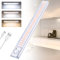 AiQInu LED Schrankleuchten mit Bewegungsmelder, Dimmbare 120 LED Unterbauleuchte Küche, USB Wiederaufladbar Schrankbeleuchtung mit Magnetisch, 4 Modi