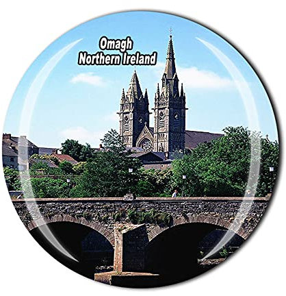 Omagh Northern Ireland UK Fridge Magnet Souvenir Gift Crystal Refrigerator Magnetic Sticker Collection