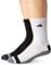 adidas unisex-adult Alphaskin Soccer Calf Sleeve (2-Pack), Black/White, One Size