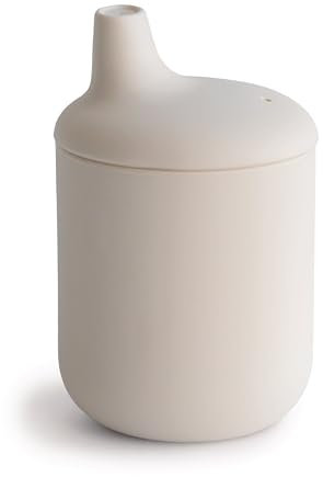 mushie Schnabeltasse | BPA-Frei Silikon, für Babys ab 6 Monaten | Sichere, Hochwertige & Langlebige Erstausstattung für Kleinkinder Kinder Jungs & Mädchen | Shifting Sand