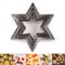Keepatyart Set di 5 formine per biscotti a forma di stella in acciaio inox, tagliabiscotti, cookie cutter, 652549031, 5 pezzi