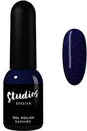 DidierLab - Premium UV Nagellack Saphire - Gel Nagellack - Farbgel für Gelnägel - Auftrag von 1 oder 2 Schichten Gel Nägeln - Stark Pigmentiert UV Gel Nagellack - Leicht Aufzutragender Gel Polish