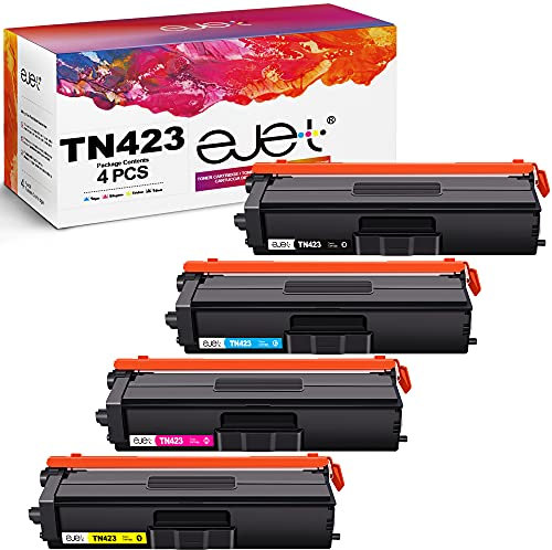 ejet TN423 TN-423 Kompatibel Tonerkartusche für Brother TN-423 TN-423BK TN-421 MFC-L8690CDW MFC L8690CDW DCP-L8410CDW MFC-L8900CDW HL-L8260CDW HL-L8360CDW Schwarz Cyan Gelb Magenta 4er-Pack