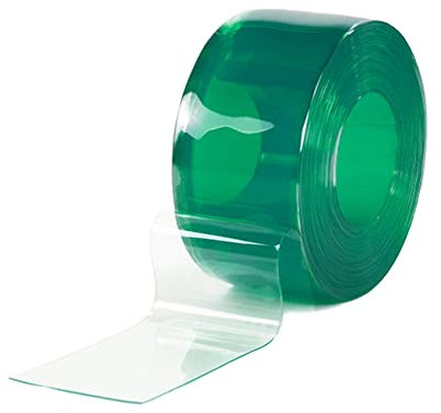 YiYYPT PVC Streifenvorhang Lamellen Antistatisch Lamellenvorhang für Fabrik Werkstatt Industrievorhang 200x2mm Kunststoffvorhangstreifen Transparent Helltransparent (1 Streifen) (Height:260cm)