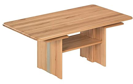58 aufm Kessel Funktionstisch Holz massiv Caimile 120 x 70 x 55 Couchtisch Massivholz Kernbuche 16004