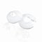 Plastic Radiator Pipe Collars - 2 White Covers for 15mm Pipe