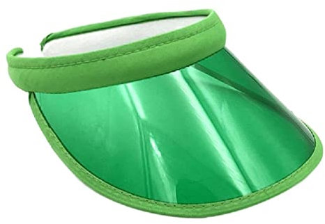 Ranuw Transparente Visiere, transparente farbige Kunststoff-Sonnenblende, UV-Schutz, Damen-Visier, Sonnenhut, Sommer-Sonnenblende, Golf-Visiere, Sonnenschutz, Hut