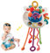 YADODO Montessori Spielzeug Baby ab 1 2 Jahr 6+ Monate Motorikspielzeug Sensorik Spielzeug Baby Spielzeug 6 7 8 Monate ab 1 Jahr UFO Silikon Kinderwagen Spielzeug Geschenk 1 Jahr Mädchen