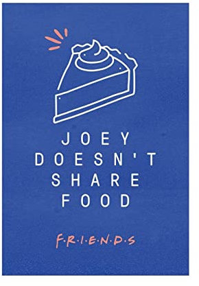 Friends Stampa (40 cm x 30 cm) (Blu, Bianco)