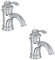 Lot de 2 robinets lavabo JACOB DELAFON Fairfax bec bas