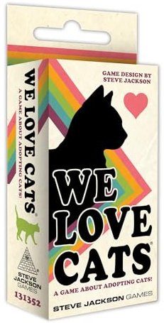 Steve Jackson Games | We Love Cats | The Purr-FECT Fast-Paced Card Game for 2 to 5 Players | Ages 10 and Up | English