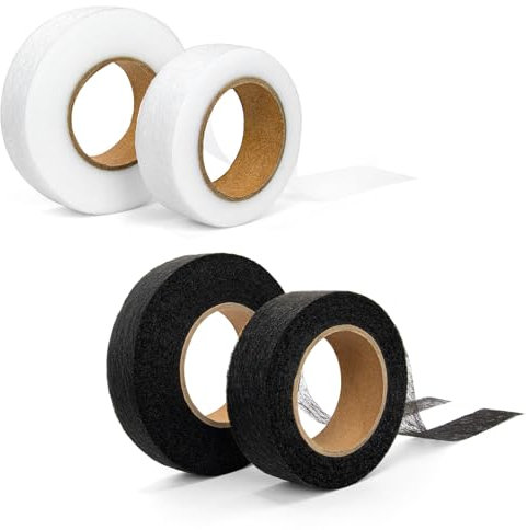 OOTDAY Nastro termoadesivo per tessuti, Adesivo per Tessuti, Orlo Svelto Termoadesivo Forte, 20/64 metri 20mm, per Riparazioni su Tende Jeans Pantaloni Gonne, Non si cuce(4 pezzi)