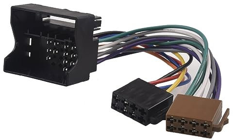 Toiumops Wiring Harness for Citroen C2 C5, for Peugeot 207/307/307CC/407, Car Stereo Audio ISO Wiring Harness Cable Radio Adapter