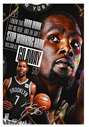 Kevin Durant Sport-Poster, Leinwand, Schlafzimmer, Dekoration, Sport, Landschaft, Büro, Raumdekoration, Geschenk, ungerahmt, 40 x 60 cm