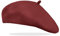Van Der Rich ® - Klassischer französischer Baretthut Barett Wolle - Damen (Rost, One Size)