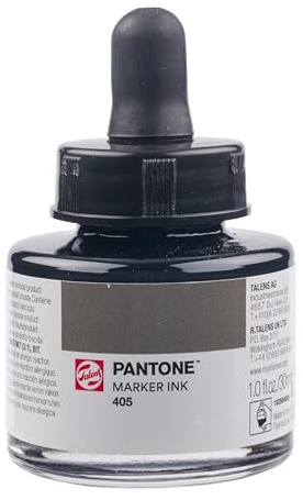 Talens | Pantone Marker-Tinte 30 ml 405 | Flüssige Tinte + Marker-Nachfüllung | Wasserbasierte, pigmentierte Tinte in 108 Pantone-Farben