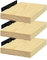 eSituro Wandregal Holz, Regal für Wand, Hängeregal 3 Stück, Schweberegal Deko Regalbrett 30x19x3,5 cm, für Küche Wohnzimmer Schlafzimmer, Wandboard mit unsichtbarer Halterung, Holzoptik