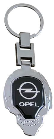 POSLAB Porte-clés Voiture, pour Opel Astra Insignia Corsa Zafira Meriva Mokka Vivaro Vectra Porte-Clés de Voiture Rotatif à 360 Degrés, Portable Porte-clés VoitureRemplacement,A-S